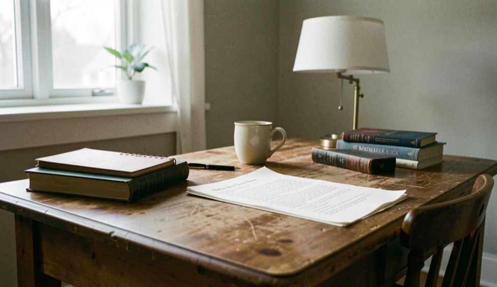 A calm editorial scene for What to Do if Your House Feels Haunted using ordinary objects, soft natural light, and no staged evidence