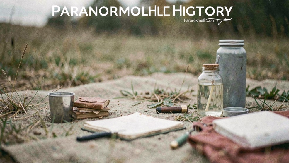 An editorial field-note scene for Paranormalhelp.com History with ordinary objects, soft light, and no staged evidence